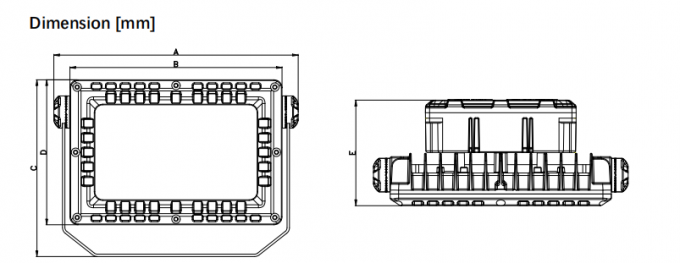 100W Explosion Proof LED Flood Light – Temporary Outdoor IP65 Work Light with Aluminum Housing 0