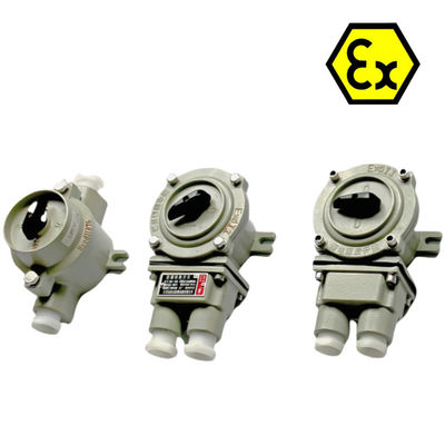 Interrupteur antidéflagrant en aluminium de qualité marine, courant de 10 A, tension 50/60 Hz pour applications industrielles