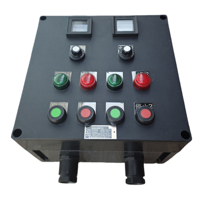 Station de contrôle anti-explosion 220V ATEX homologuée GRP anti-corrosion IP66 WF2 Montage vertical suspendu pour l'environnement dangereux Zone1 Zone2