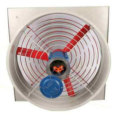 Ventilateur d'extraction antidéflagrant 1450 tr/min, 2000-9500 m3/h, CFM 370, consommation électrique pour ventilation industrielle