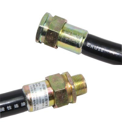Pipe flexible anti-explosif à bonne résistance chimique pour les applications G/M/NPT