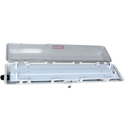 Luminaire fluorescent antidéflagrant pour zone 1 2 21 22, montage au plafond, CRI Ra70, adapté à l'éclairage des zones industrielles dangereuses