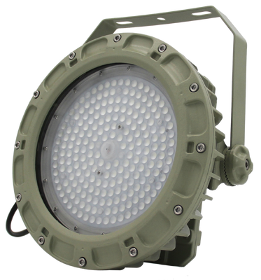 Ex IIC T6 ATEX IECEx IP66 WF2 éclairage haute baie résistant à l'explosion par pulvérisation de sel 50w-240w pour plateforme de forage en mer