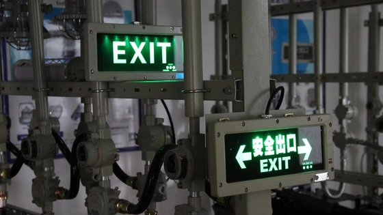 Vente à chaud 3 W d'alliage d'aluminium Lumières de sortie d'urgence résistantes à l'explosion alimentées par une source lumineuse LED à l'extérieur / à l'intérieur