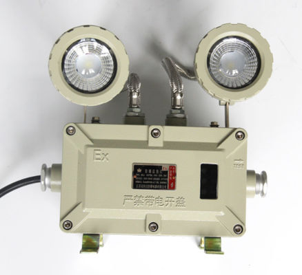 Lumière d'urgence en verre trempé en aluminium double point IP66 Garantie d'un an