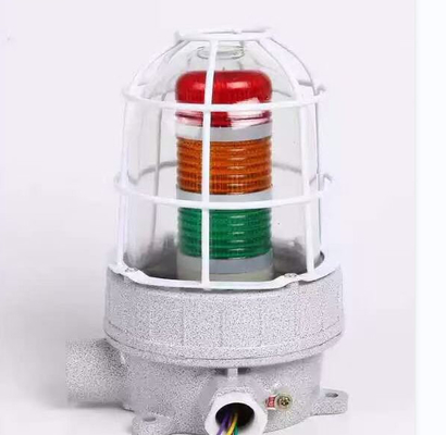 Résistance aux chocs 220VAC 50HZ 120-180db Feux d'alarme à l'épreuve de l'explosion pour l'environnement à gaz explosif IIA IIB IIC