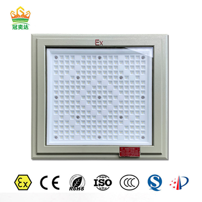 ATEX 18*18 pouces de forme carrée éclairage à l'épreuve de l'explosion 100w 130lm/w Station d'essence éclairage avec cinq ans de garantie