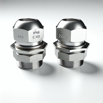 Ex Glande de câble anti-corrosion IP68 Ex D IIC Gb longueur de fil 8 mm Certificats CE ROHS ISO9001