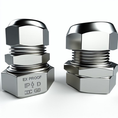 Ex Glande de câble anti-corrosion IP68 Ex D IIC Gb longueur de fil 8 mm Certificats CE ROHS ISO9001