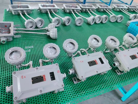 Éclairage de secours à l'épreuve des explosions, éclairage d'indicateur de sortie de sécurité à double tête, LED IP66 220v 50hz support murale