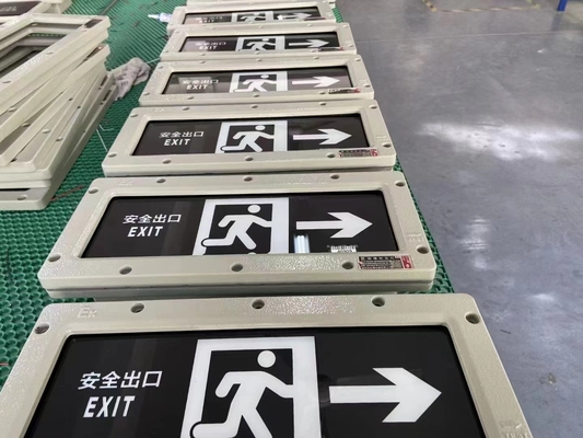 Luminaire de signalisation de sortie de secours antidéflagrant – Large plage de tension 90-300V | Sûr et durable pour les emplacements dangereux