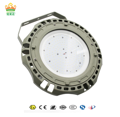 IP66 150 watts Lumières haute baie résistantes à l'explosion avec 135lm/w d'efficacité pour les zones industrielles et pétrochimiques