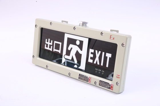 180 minutes Éclairage de la cloison de sortie d'urgence 3W 50000H Aluminium Shell IP66 LED