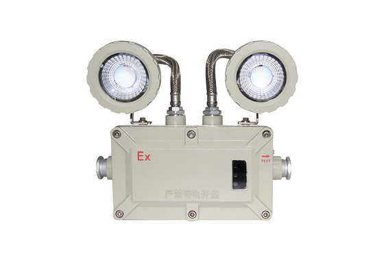 Éclairage d'urgence résistant à l'explosion avec options de température de couleur et alarme 2*3w