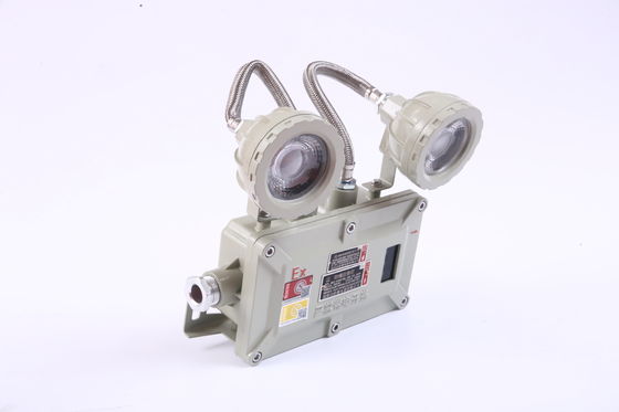 Lumière d'urgence en verre trempé en aluminium double point IP66 Garantie d'un an