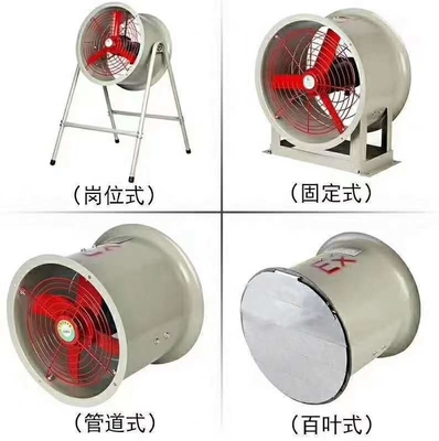 2000 m3/h 1450 r/m Ventilateur axial résistant à l'explosion avec un diamètre de 250 mm pour les environnements dangereux d'explosion