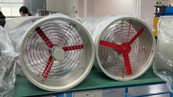 Ventilateur d'échappement intrinsèquement sûr 200-750 mm WF2 IP54 Ex Db IIC T4 Gb gaz d'huile chimique utilisé