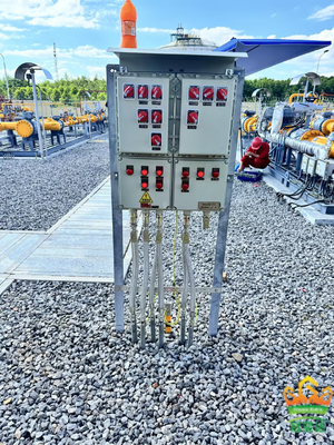 Panneau de commande résistant à l'explosion avec certification ATEX CNEX pour un chantier naval de raffineries chimiques