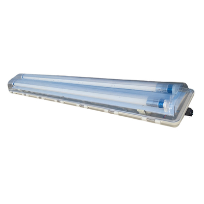 Lumière fluorescente linéaire LED résistante aux explosions GRP pour environnement industriel dangereux 110lm/w