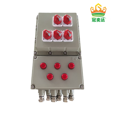 Résistance aux flammes IP66 Ex Db Eb IIC T6 Gb Ex Tb IIIC T80.C Db Panneau de commande en aluminium monté sur mur