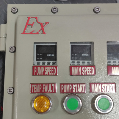 Rating ATEX CNEX Ex d boîtier à panneau ignifuge IP66 WF2 pour zone dangereuse avec entrée de câble personnalisée 295Vac