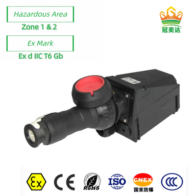 Socket résistant à l'explosion robuste avec contact en laiton pour zone industrielle