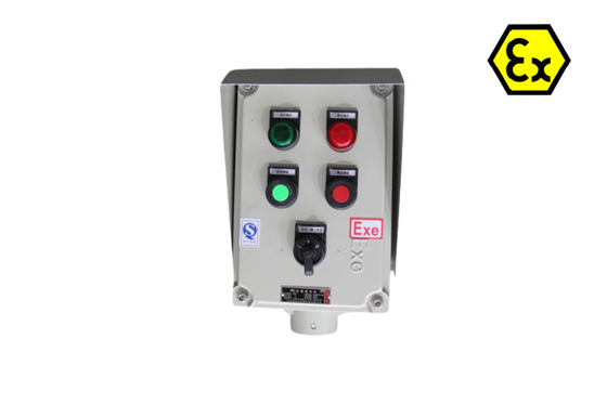 ATEX Sécurité Station de commande anti-corrosion Boîtes de commande électriques ignifuges 220/380Vac G1/2&quot;,G3/4&quot;,G1,G1.1/4&quot;,G1.1/2&quot;,G2