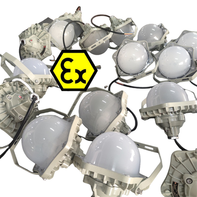 Plateforme d'explosion Lampes lumineuses LED avec protection ATEX IP66 Serveur OEM 100lm/w