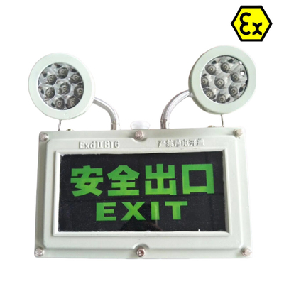 Lumière de sortie à l'épreuve d'explosion à LED de sécurité ATEX homologuée RoHS pour les zones dangereuses1 Div1 OEM disponible