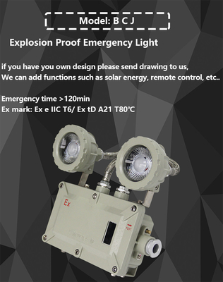 BCJ Lampes LED d'urgence résistantes à l'explosion avec une durée de vie de 50000h et un service OEM