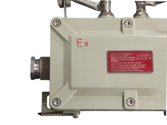 Éclairage d'urgence à résistance à l'explosion certifié ATEX Éclairage de sécurité LED compact pour environnements industriels dangereux