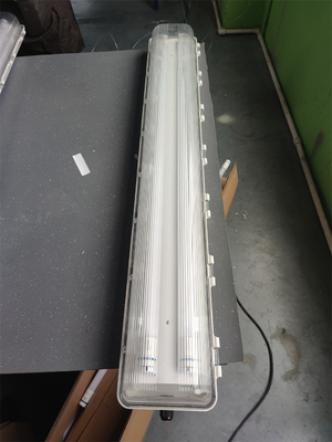 2*54W Lampes fluorescentes anti-explosives ATEX IECEx certifiées étanches WF2 100lm/w Monture au plafond à efficacité lumineuse pour la zone 21 22 1 2