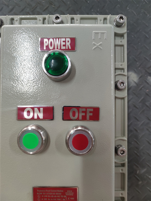 10A Exd Station de contrôle anti-explosion ATEX Classifiée pour les câbles d'aluminium de qualité marine G3/4&quot; 220VAC 380VAC Pour ZONE1 Classe1 Zone dangereuse