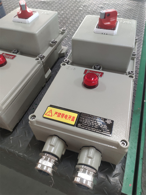 Station de commande à haute efficacité énergétique ATEX à l'épreuve des explosions Boîtes de commande électriques ignifuges 220/380Vac G1/2", G3/4", G1, G1.1/4", G1.1/2", G2
