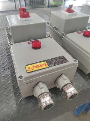 Station de commande à haute efficacité énergétique ATEX à l'épreuve des explosions Boîtes de commande électriques ignifuges 220/380Vac G1/2", G3/4", G1, G1.1/4", G1.1/2", G2