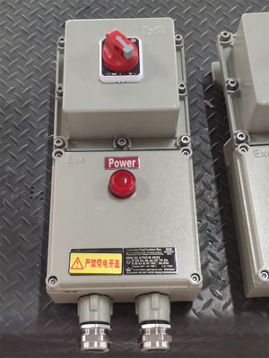 Station de commande à haute efficacité énergétique ATEX à l'épreuve des explosions Boîtes de commande électriques ignifuges 220/380Vac G1/2", G3/4", G1, G1.1/4", G1.1/2", G2