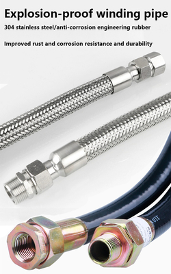 Ex conduit de tuyauterie flexible à l'épreuve de l'eau ATEX certifié IP66 WF2 en acier inoxydable en caoutchouc