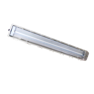 100lm/w Efficacité lumineuse Lampes fluorescentes résistantes aux explosions 2*18w/2*36w Pour environnements dangereux