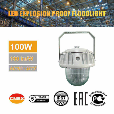 Éclairage en zone dangereuse en alliage d'aluminium IP66 50-100W LED haute efficacité
