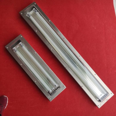 SS316 Matériel à l'épreuve de l'explosion Lumière fluorescente ️ Fixation linéaire en plastique complet, 3 pieds/5 pieds, 6000K, CRI ≥70 pour les zones dangereuses