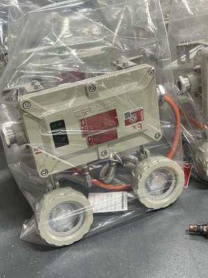 Éclairage de secours à l'épreuve des explosions, éclairage d'indicateur de sortie de sécurité à double tête, LED IP66 220v 50hz support murale