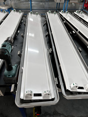 Matériau GRP à haute résistance 600 mm Ex-proof Lumière linéaire anti-explosif Lampes fluorescentes pour la sécurité industrielle