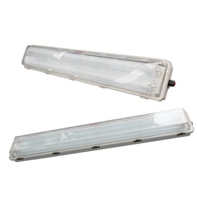 Luminaire fluorescent antidéflagrant Ex Mark Ex Db Eb IIC T6 Gb conçu pour les zones dangereuses industrielles 1, 2, 21, 22