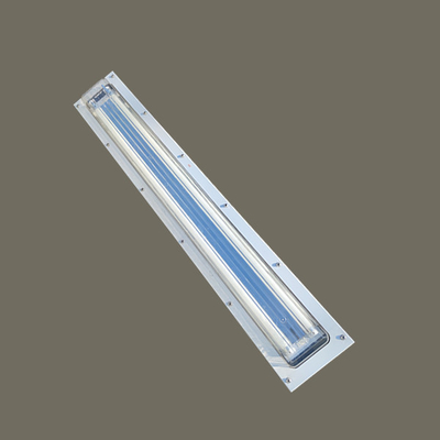 Luminaire fluorescent antidéflagrant pour salle blanche – Type suspendu, 2 pieds/3 pieds/4 pieds/5 pieds (1,2 m), Luminaire tri-preuve IP66 à double tube pour garage et zones dangereuses