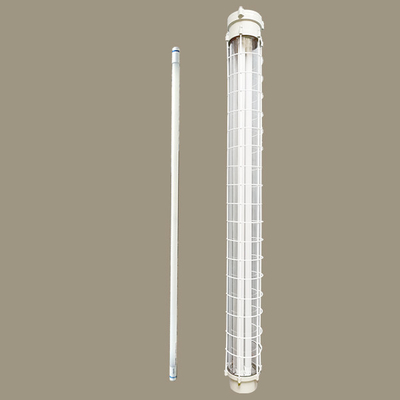 RIS élevé Ra 80 IP66 Double ligneur résistant à l'explosion lumière fluorescente longue durée de vie étanche Ex D IICT4Gb Marquage