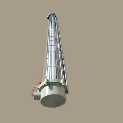 RIS élevé Ra 80 IP66 Double ligneur résistant à l'explosion lumière fluorescente longue durée de vie étanche Ex D IICT4Gb Marquage