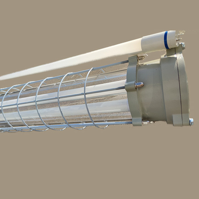 Lumière fluorescente à LED à tube unique résistant à l'explosion de 100lm/w 36w pour les zones 1 et 2, 21 et 22