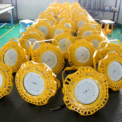 Fabrique en gros 50w 100w 150w lumière résistante à l'explosion OVNI industriel haute baie éclairage LED avec cinq ans de garantie