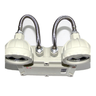 2*5w Double tête murale montée 220VAC 50hz LED lampe d'urgence avec certificat ATEX pour zone dangereuse