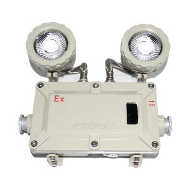 2*5w Double tête murale montée 220VAC 50hz LED lampe d'urgence avec certificat ATEX pour zone dangereuse